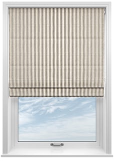 Ravelle Stripe, Clouded Grey - Roman Blind